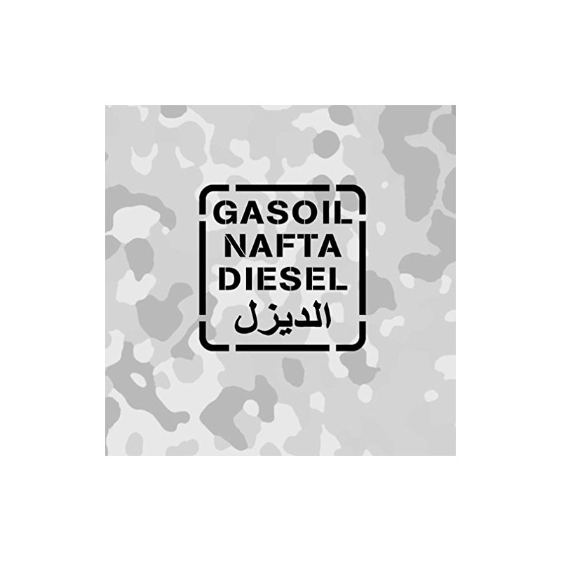 Sticker Diesel Gasoil NAFTA US Army Fabric 10 x 10
