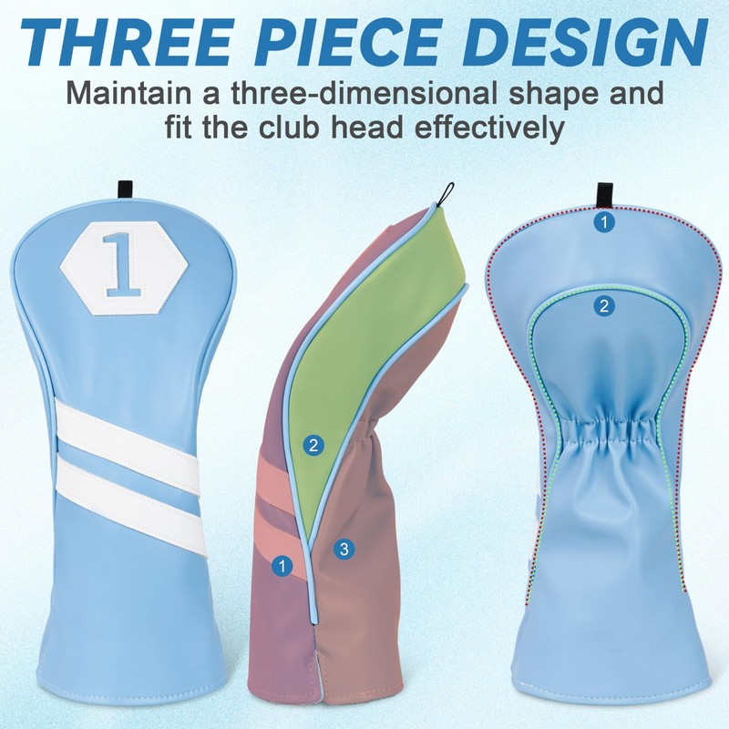 Golf Club Head covers for Driver 460CC DR #1 Elastic