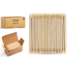 FOOGO Green 250pcs Bamboo Cocktail Sticks 9cm Wooden Toothpicks Cocktail Accessories for Drinks Party Food Picks Sturdy Eco-Friendly Wooden Sticks Christmas Tableware