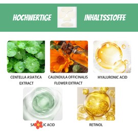 Shefave Anti Pickel Patches Über Nacht, 5in1 Pimple Patch, 20 Patches Hydrokolloid Patches, GroßE Acne Patch an Nase, an Kinn, Wangen, Rücke, Forehead Pickel Pflaster mit Retinol, Teebaumöl