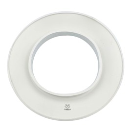 TYGERIX® White EPDM Rubber Rosette Cover for Pipes of 120 and 125 mm | Flexible Hole Cover Rosette for Boilers Stoves and Any Systems | Universal | Heat Resistant | Keeps its Shape