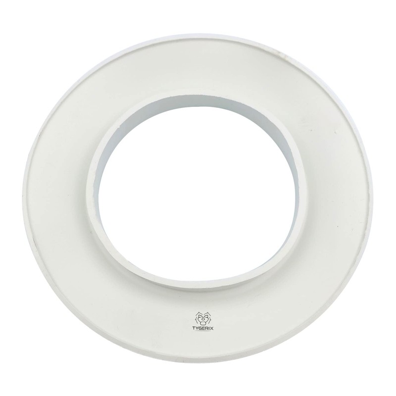 TYGERIX® White EPDM Rubber Rosette Cover for Pipes of 120
