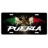 Puebla Mexico Aluminum License Plate Sign Placa 6" x 12"