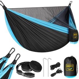 Camping Hammock Mosquito Net,Double & Single Portable Hammocks Hammocks with 2 Tree Straps,Hammock Tent for Travel Camping,Camping Accessories for Indoor Outdoor Hiking Backpacking Backyard Beach