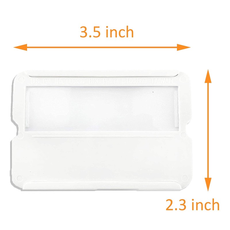 MAGDEPO 3X Magnifier Bookmark Ruler for Reading, Credit Card Size