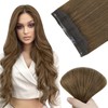 Easyouth Brown Wire Hair Extensions Human Hair Secret Wire Extensions