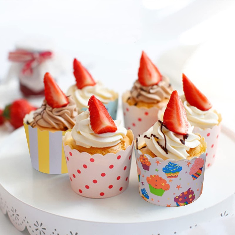 Keysui Paper Cases for Cupcakes, Muffins, Desserts