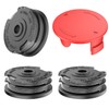 XIJIANG 3Pcs Replacement Strimmer Spool Line, with Trimmer Spool Cover