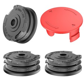 XIJIANG 3Pcs Replacement Strimmer Spool Line, with Trimmer Spool Cover Compatible with Bosch Art 24 27 30 30-36 LI Grass Trimmer