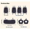 acdiac 3Pcs/7Pcs Universal Flower Car Seat Covers Full Set Breathable
