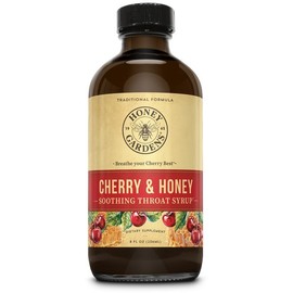 허니 가든 체리 앤 허니 수딩 스로트 시럽 -- 240ml Honey Garden Cherry & Honey Soothing Throat Syrup -- 240ml