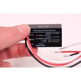 Creative Hobbies Outdoor Hard-Wired Post Eye Light Control Electric Resistor Photocell Light Sensor, Dusk to Dawn Sensor, Convert Fixtures to Auto On at Night, LED HID CFL JL-103A (12)