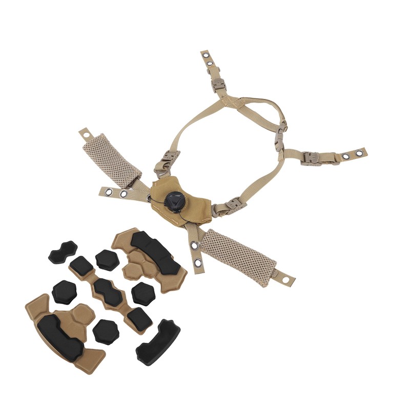 Helmet Liner System Internal Sponge Pad Adjustable Helmet Dial Suspension