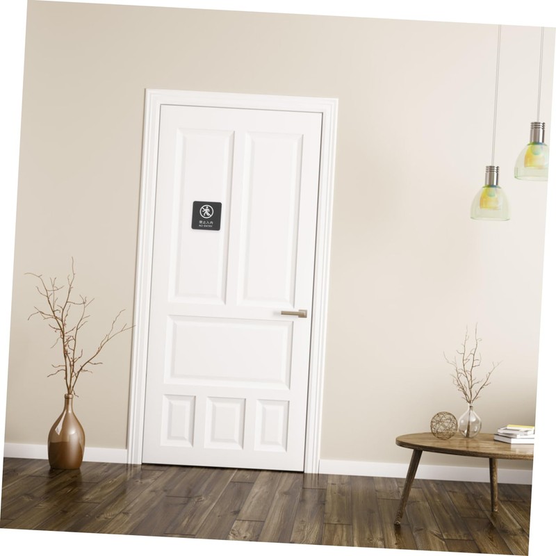 iplusmile No Entry Sign for Indoor Outdoor Use Acrylic Wall