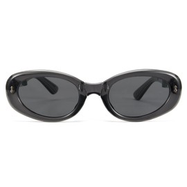 Cyxus Folding Polarized Sunglasses Oval for Men Women Easy Carry Foldable Sunglasses UV400 Protection P1182 Black