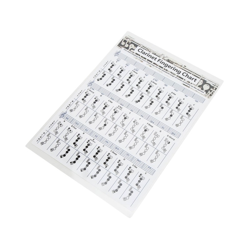 Clarinet Fingering Chart Clarionet Chords Poster Training Chart Musical Instrument