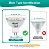 DiCUNO GU5.3 LED Bulb, Non-dimmable 12V MR16 Spotlight Bulb, Daylight