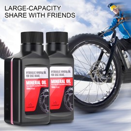 CHUMXINY Mineral Oi, 300ML Mineral Oil Brake Fluid for Shimano, Tektro and TRP Series Hydraulic Disc Brakes