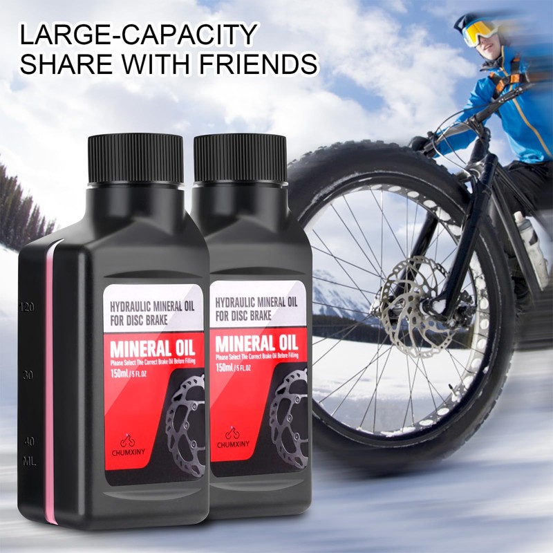 CHUMXINY Mineral Oi, 300ML Mineral Oil Brake Fluid for Shimano,