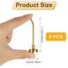 XIHIRCD 6pcs Gold Magnetic Hooks, 1.7lb 3 Inch Long Heavy