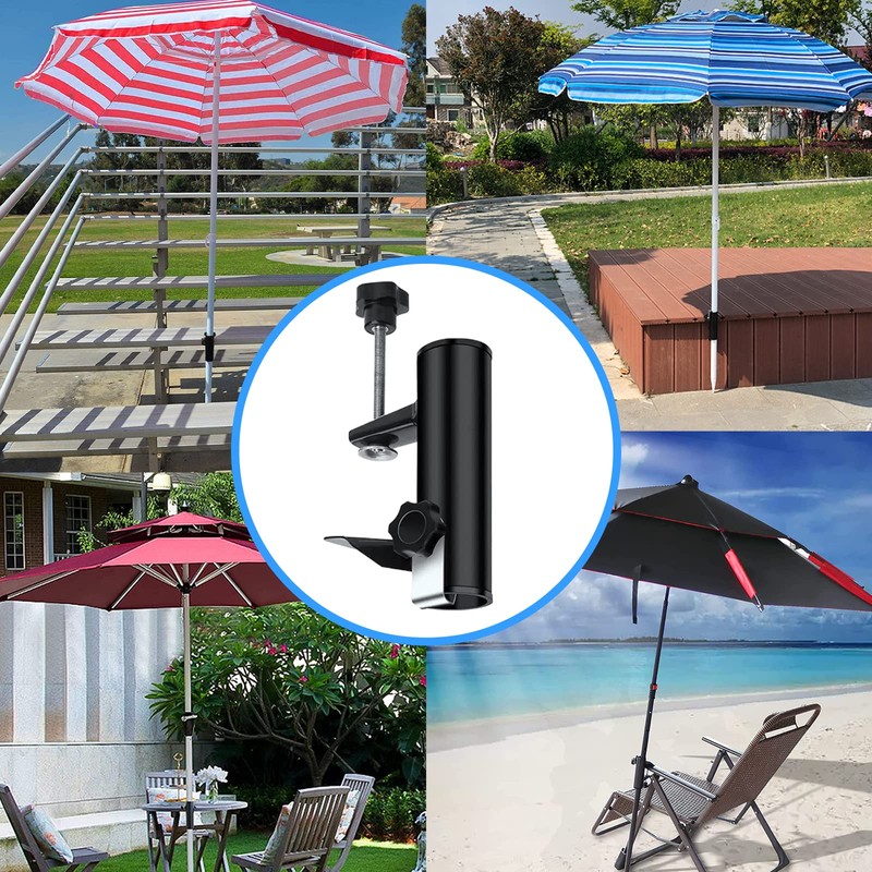 xlwen Terrace Umbrella Clip 1 Piece Balcony Umbrella Clamp, Patio
