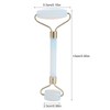 1Pc Artificial Jade Doublehead Beauty Roller AntiAging Face Eye Neck