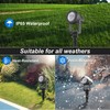 CREPOW Blue Solar Spot Lights Outdoor,2 Pack Solar Landscape Spotlights