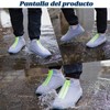 COREJOY Cubierta de zapatos impermeable,Cubierta Zapato Impermeable Portátil con Cremallera,