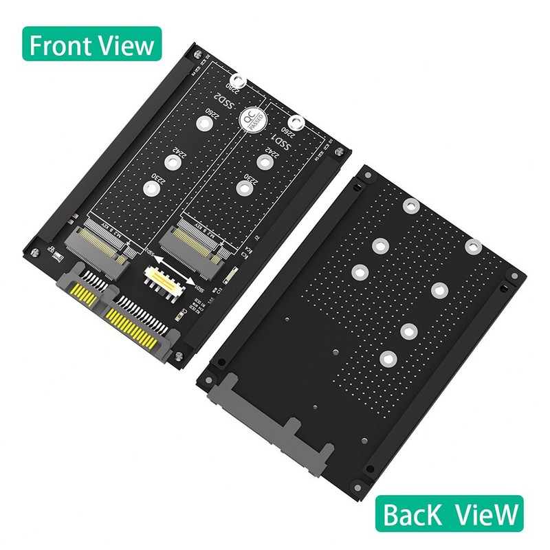 Dual NGFF B M Key M.2 SSD Card 6Gbps SATA