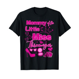 Mommy Miss Threenager 13 Bday Girls Salon SPA Makeup Party T-Shirt