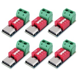 The Lord of the Tools 6PCS USB-C PD Trigger Board Module Compatible with PD3.0/2.0 and BC1.2 Fast Charging Protocols