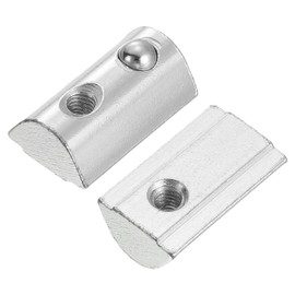 sourcing map Roll-in Spring M4 T Nut, Roll Ball Elastic Nuts for 4040 Series Aluminum Extrusion Profile Suitable for Aluminum Profile with 8mm Groove Depth, Pack of 50