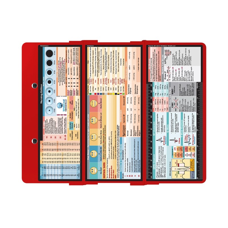 Whitecoat Clipboard® Trifold - Red Medical Edition