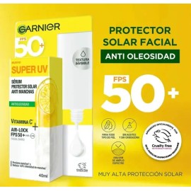 Kit de 2 Protector Solar Garnier Super UV FPS 50 Antimanchas  Sunscreen SPF 50 Anti-Dark Spots                                                        