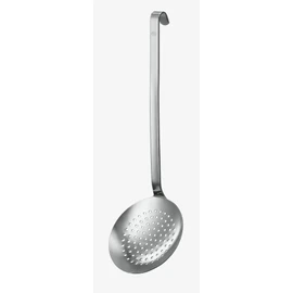 Rösle Hook Slotted Spoon Diameter 12 cm, Stainless Steel 18/10, Flat and Coarse Perforated, Gastro Quality, Dishwasher Safe, 10052