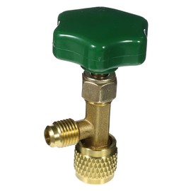 NOLITOY Brass Safety Ball Valve for Car Recharge Kit Versatile Opener with Integrated Safety Valve Easy Flow Control Design for Air Conditioning Systems