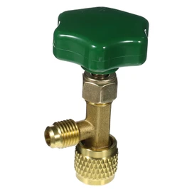 NOLITOY Brass Safety Ball Valve for Car Recharge Kit Versatile Opener with Integrated Safety Valve Easy Flow Control Design for Air Conditioning Systems