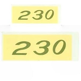 1958-1961 Corvette Decal Kit Valve Cover 230 H.P.