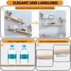 CTCEHL Floating Shelf Brackets, 8 cm Invisible Triangle Wall Brackets,