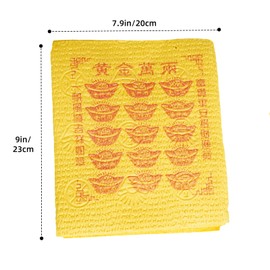 Pack of 50 Joss Paper Ancestor Money to Burn Incense Paper Hell Money for Tomb-Sweeping Day, Halloween, All Souls'Day and Ancestor Worship