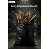 95-96 Gallon Extra-Large Black Garbage Can Liners, Heavy-Duty Trash Bags,