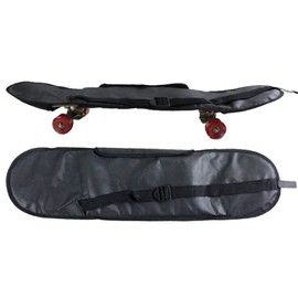 NA Skateboard Bag Longboard Carry Bag Black Skateboard Bag One Shoulder Skateboard Carry Bag for Skateboarding (Black)