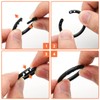 Semrien 210 Pcs 1.1 Inch Plastic Binder Rings, Loose Leaf