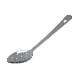 Genware NEV-300114 Spoon, Stainless Steel, Perforated 14"