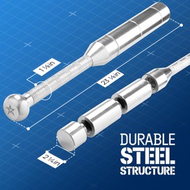 Yes4All Metal Adjustable 6-in-1 Steel Club, Indian Club 6.5–17.5 LB for Strength, Mobility & Full Body Workouts