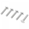 uxcell Square Head Bolt, 5pcs M8x35mm Fully Thread 304 Stainless