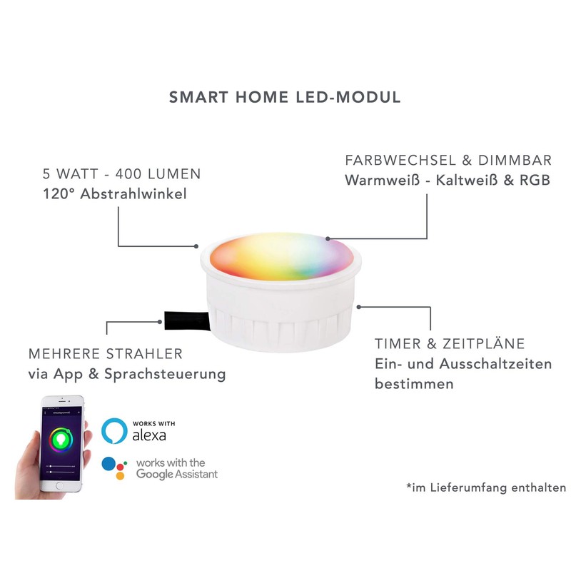 lambado® Smart LED Garden Light with Ground Spike and RGB