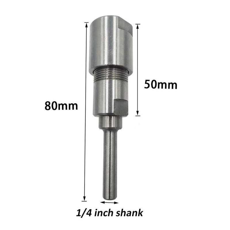 Eyech Heavy Duty Stainless Steel 1/4 Inch Shank Router Collet