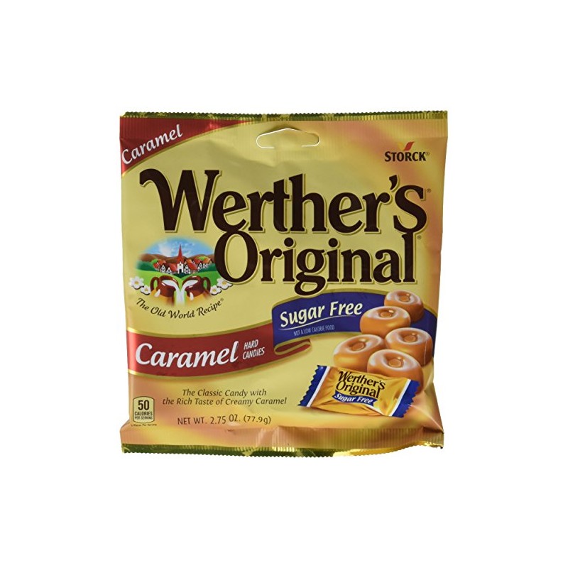 Werthers Original Sugar Free Caramel Hard Candies 12 Pack