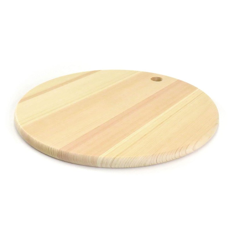 Tosa Ryu HC-2400 Shimanto Hinoki Round Cutting Board, Natural, 11.8